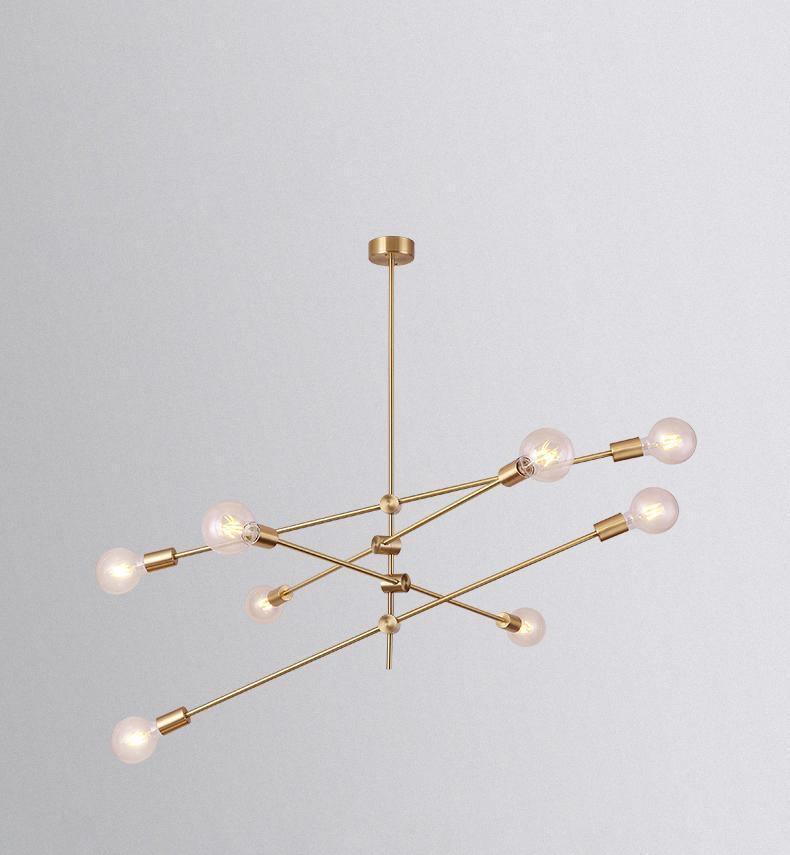 Mobile Pendant Light ∅ 39.4″ x H 39.4″ / Dia 100cm x H 100cm / Brass Chandelier