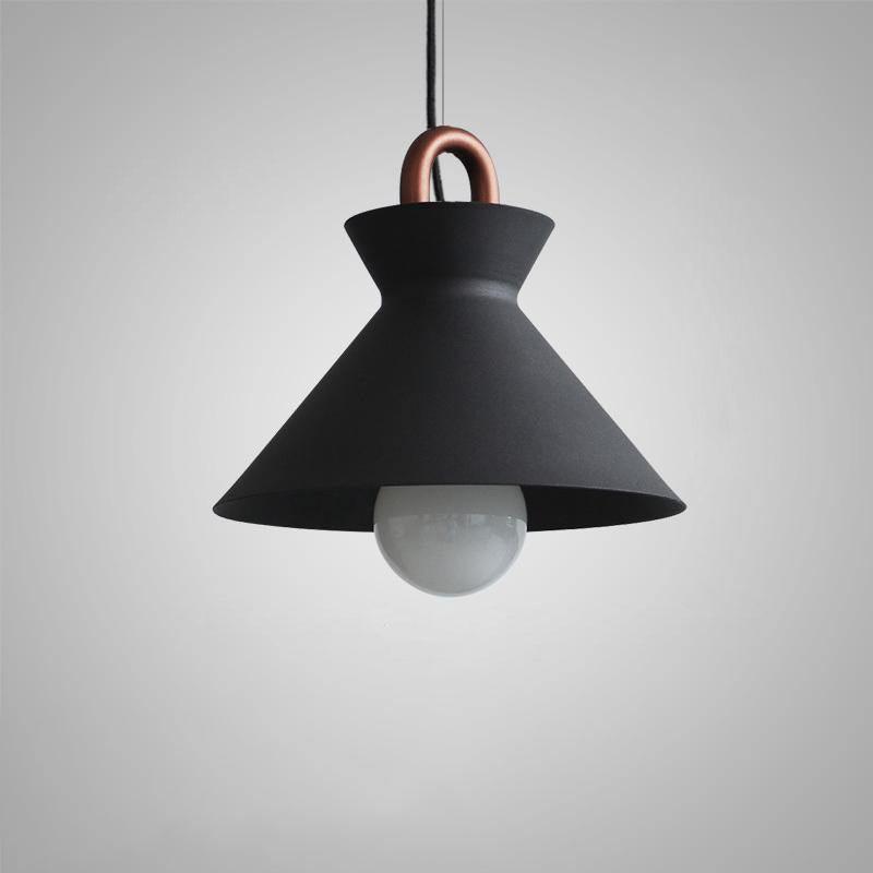 Coil Ceiling Pendant Light ∅ 9.8″ x H 8.7″ / Dia 25cm x H 22cm / Black Pendant light