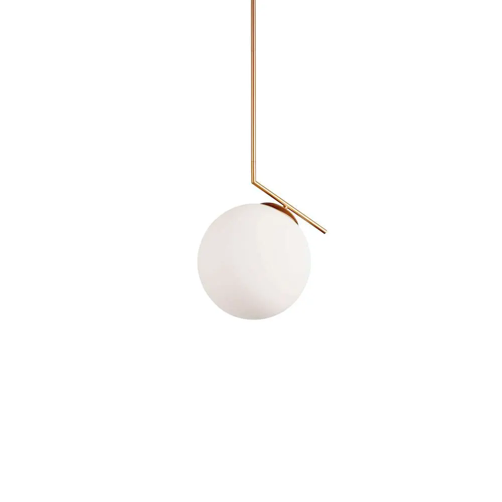 Dainolite Pendant Lamp W 30cm x D 30cm x H 70cm / Gold + White Pendant light
