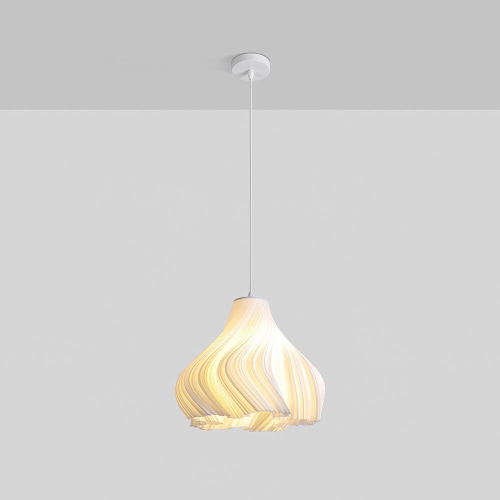 Printing Art Pendant Light Model E: ∅ 8.7″ x H 47.2″ / Dia 22cm x H 120cm / White Pendant light