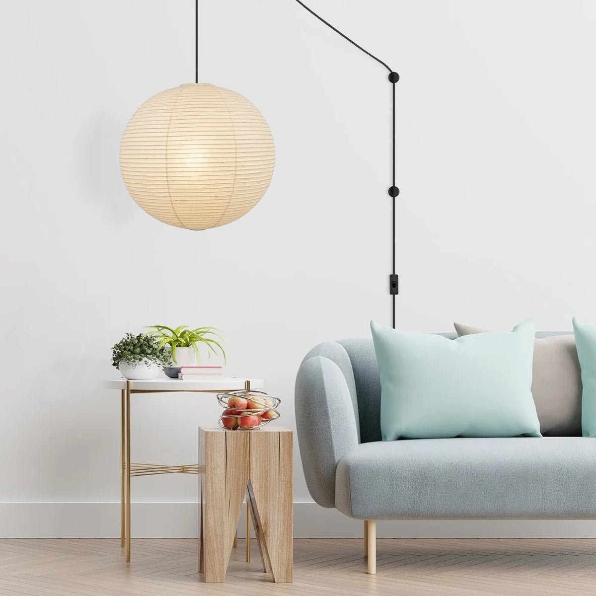 Akari A Round Swag Light 1001 Pendant light