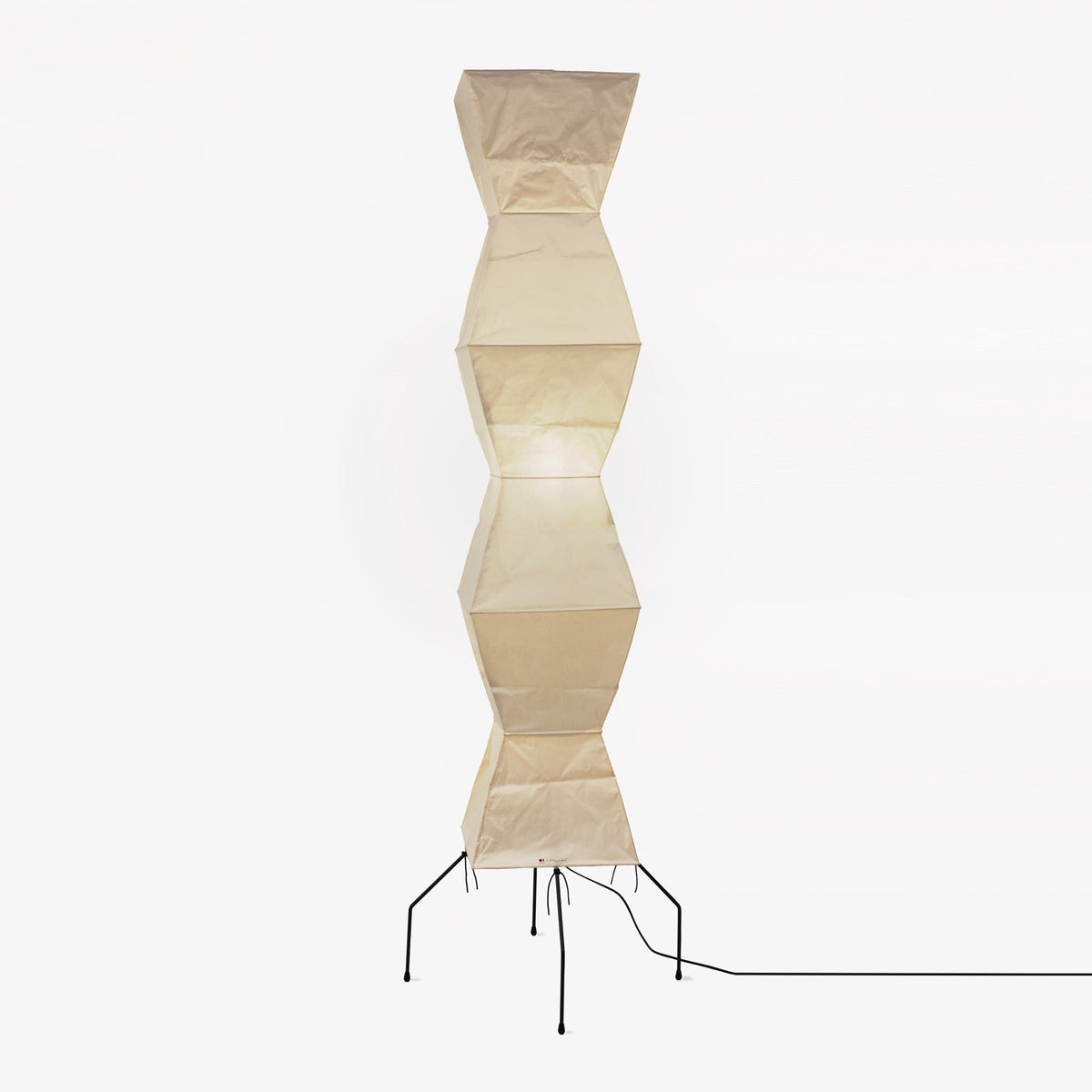 Rice Paper Floor Lamp ∅ 20.4″ x H 74″ / Dia 52cm x H 188cm / White / US Plug Floor lamp