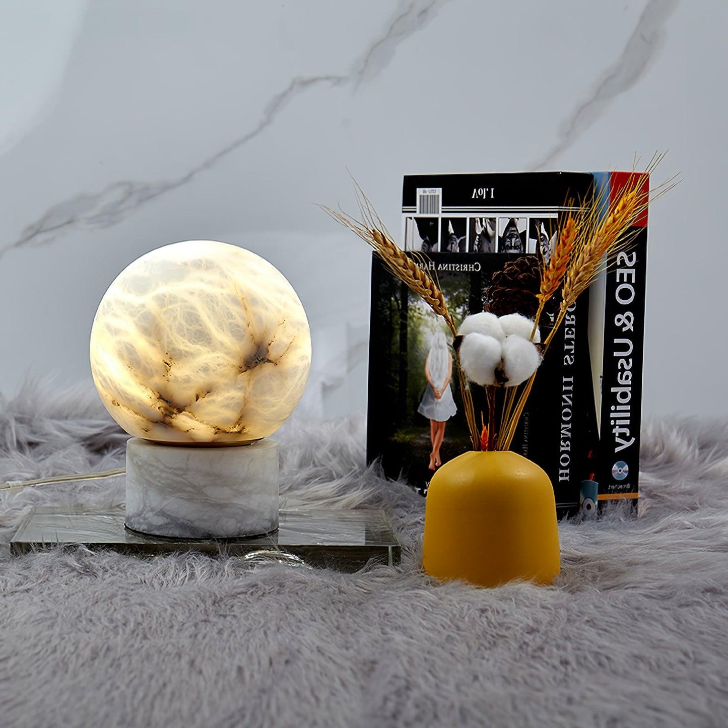 Marble Ball Table Lamp Table lamp