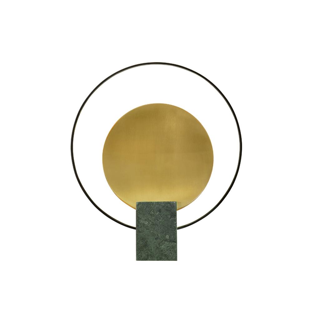 Amos Camden Table Lamp ∅ 16.1″ x H 18.5″ / Dia 41cm x H 47cm / Green + Gold / US plug Table lamp