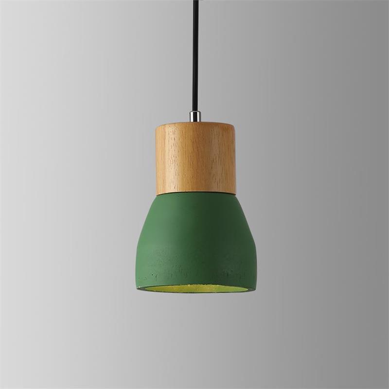Andenon Cement Pendant Light ∅ 4.7″ x H 6.9″ / Dia 12cm x H 17.5cm / Green Pendant light