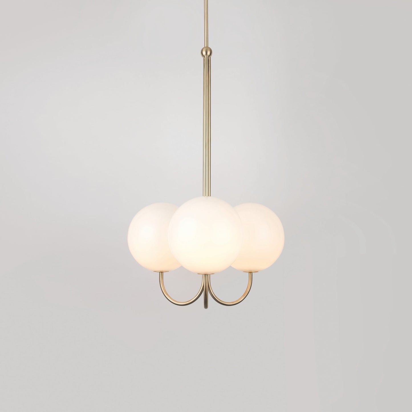 Angle Pendant Light 3 heads ∅ 15″ x H 34.6″ / Dia 38cm x H 88cm / Polished Brass Pendant light