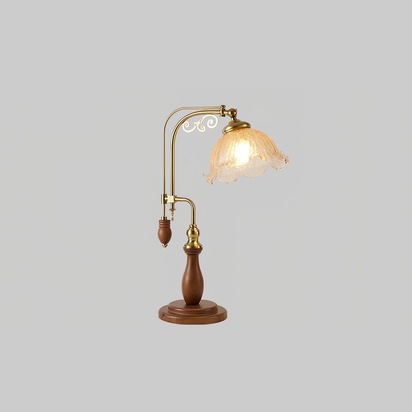 Arch Curves Table Lamp ∅ 11.8″ x H 22″ / Amber Crack / US Plug Table lamp
