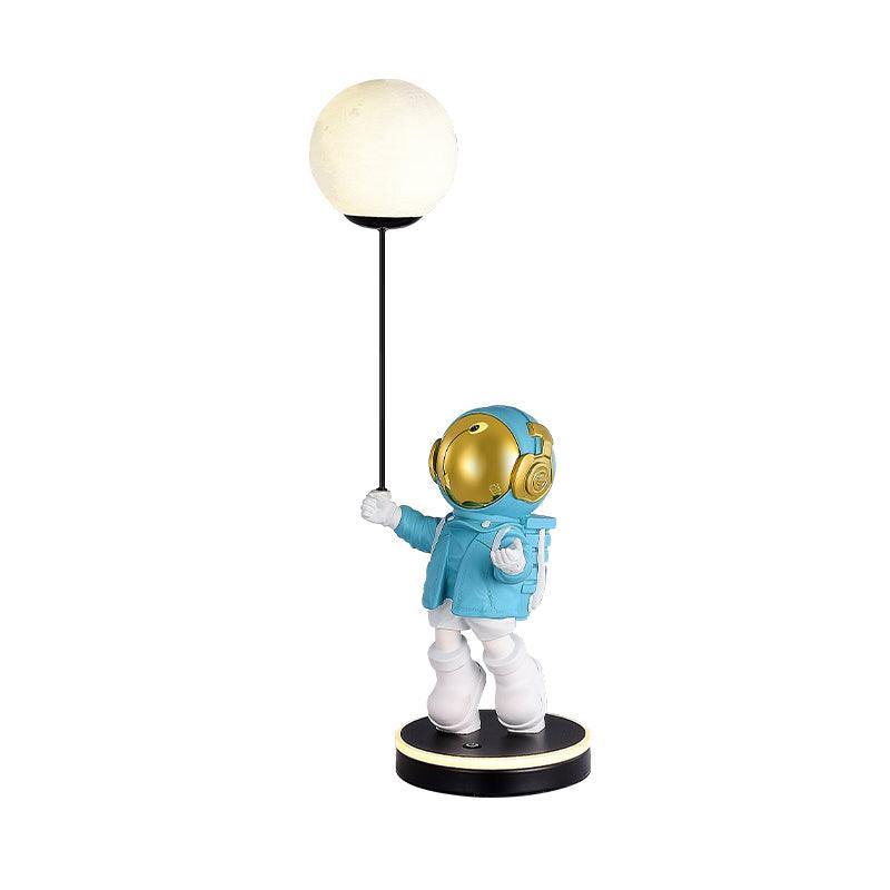 Astronaut and Planet Lamp Model B Blue / US plug / Warm Light Table lamp