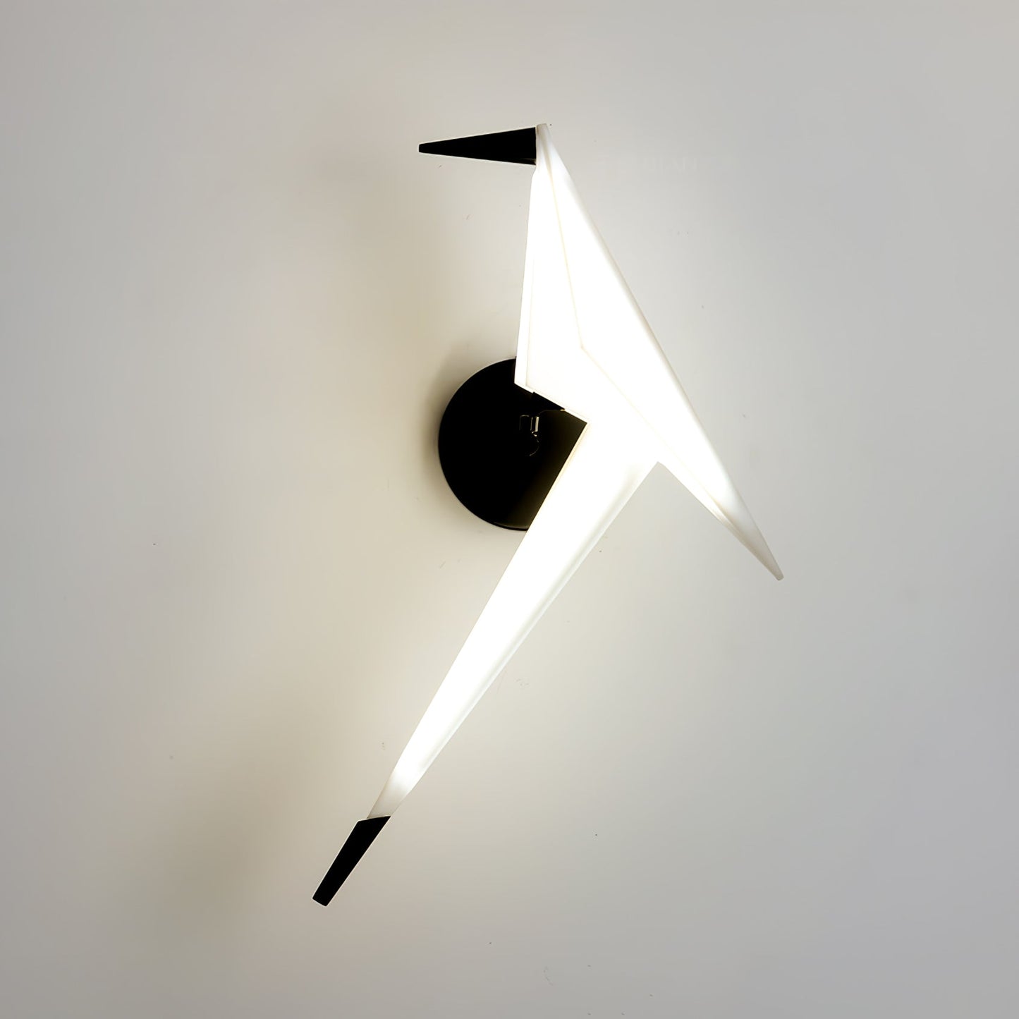 Avian Serenity Wall Lamp ∅ 7.9″ x H 19.7″ / Dia 20cm x H 50cm / Warm Light / Black & White Wall lamp
