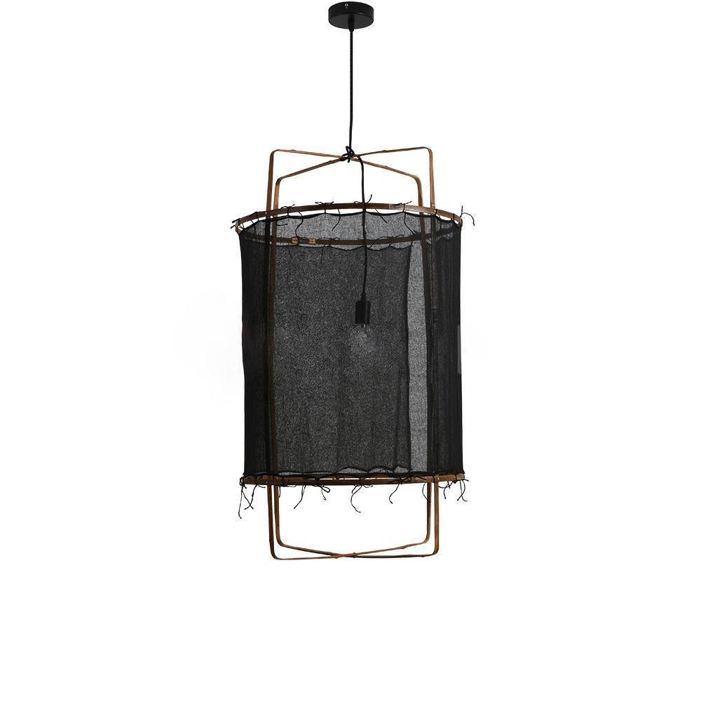 Ay illuminate Pendant Light ∅ 26.8″ x H 39.4″ / Dia 68cm x H 100cm / Black gauze Pendant light