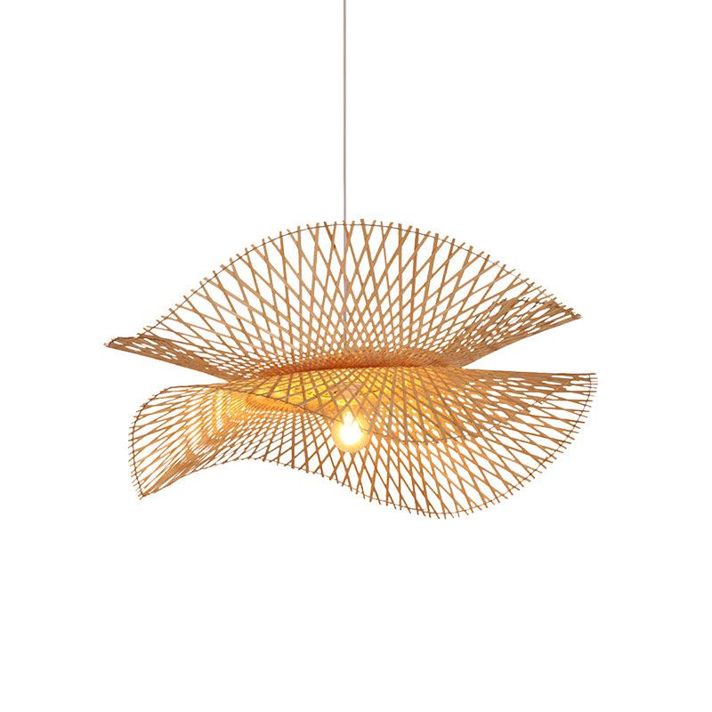 Bamboo Frame Pendant Lamp ∅ 33.5″ x H 59.1″ / Dia 85cm x H 150cm / Model C / Nature Bamboo Pendant light