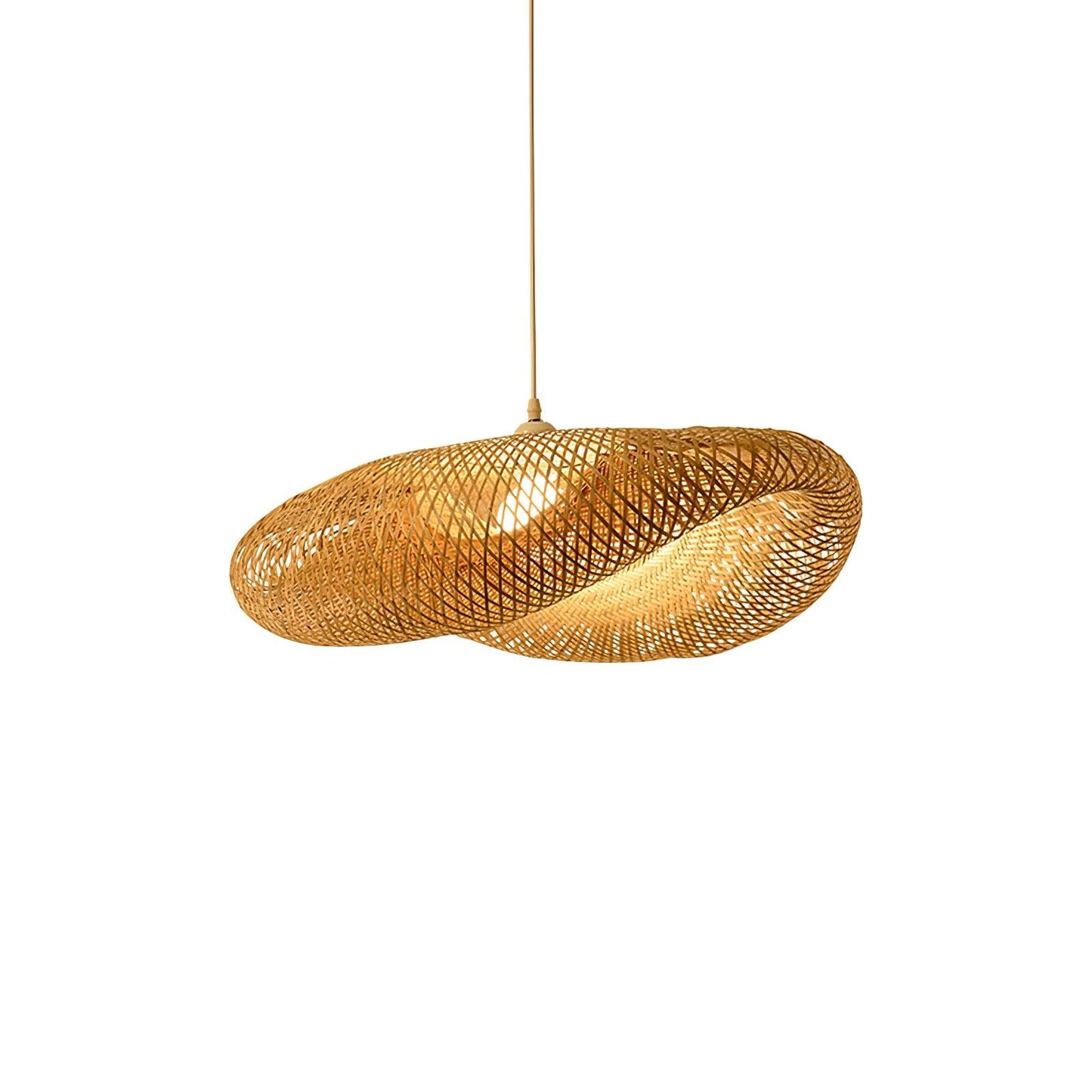 Bamboo Weaving Pendant Lamp ∅ 39.4″ x H 59″ / Dia 100cm x H 150cm / Bamboo nature colour Pendant light