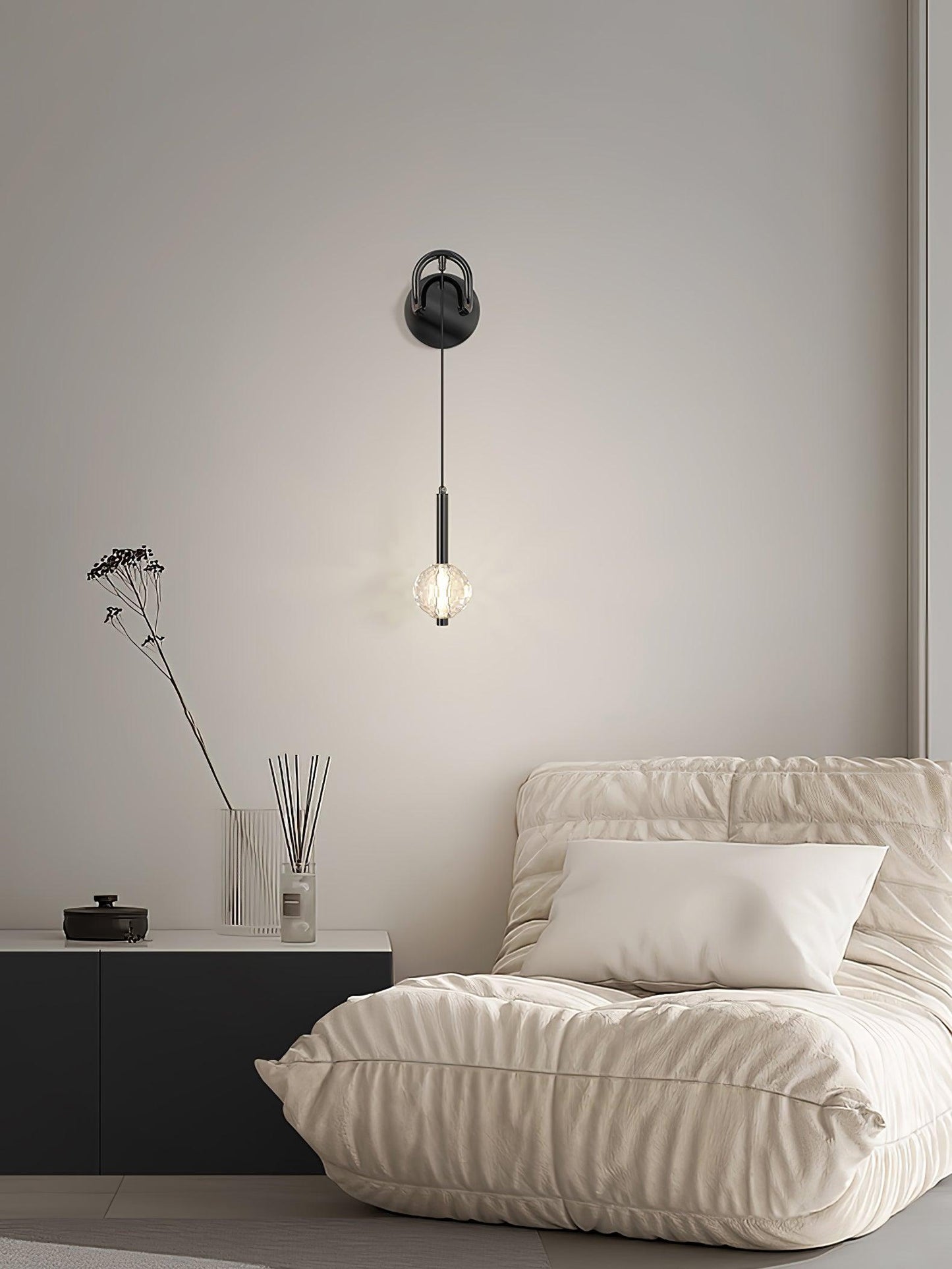 Barletta Kristall-Wandleuchte