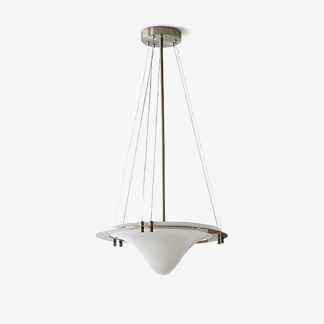 Bento Pendant Lamp ∅ 18.1″ x H 6.3″ / Dia 46cm x H 16cm / Chrome Pendant light