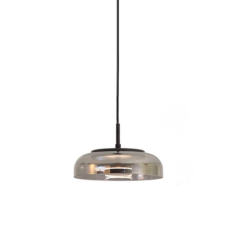 Blossi Pendant Light ∅ 9″ x H 7.9″ / Dia 23cm x H 20cm / Brass & Silver gray / Warm Light Pendant light