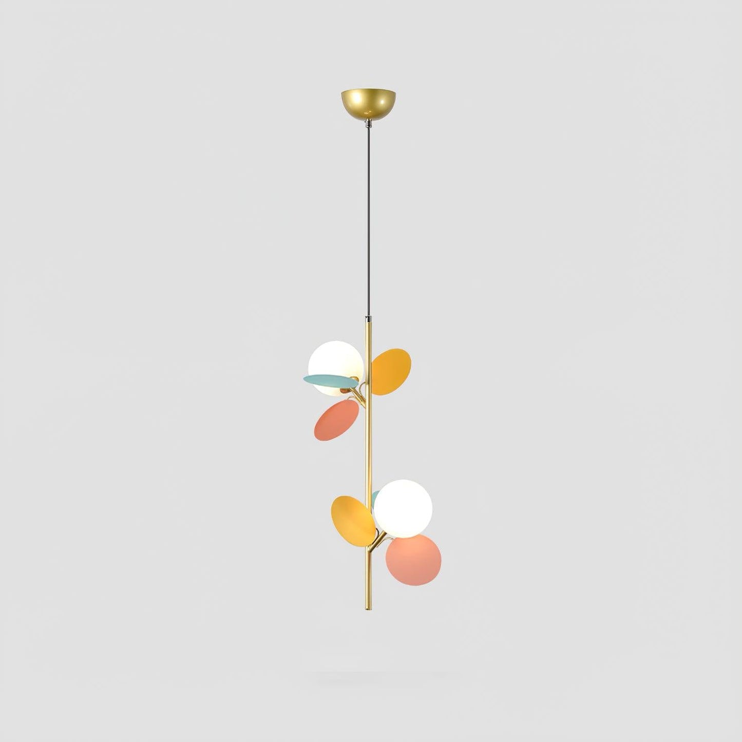 Blanca Pendant Light ∅ 7.9″ x H 20.5″ / Dia 20cm x H 52cm / Gold + Multicolor Pendant light