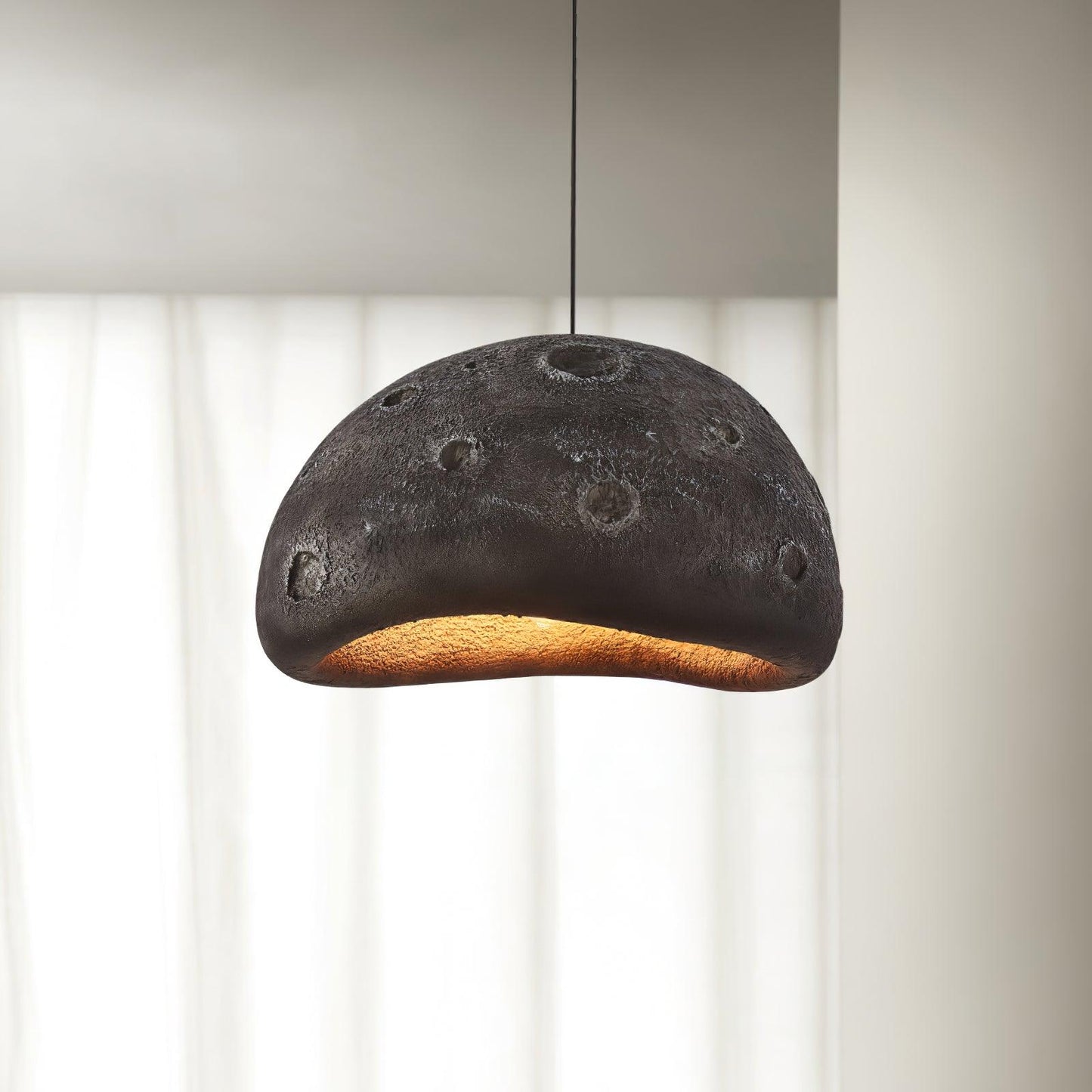 Blue Planet Pendant Lamp ∅ 15.7″ x H 7.9″ / Dia 40cm x H 20cm / Black Pendant light