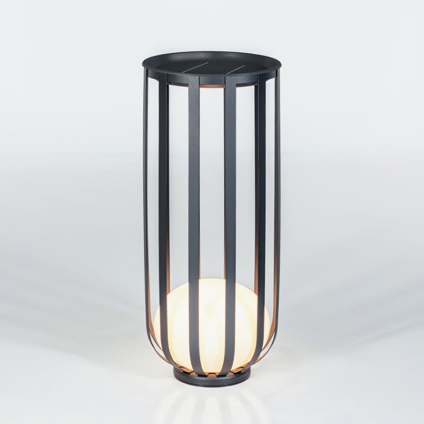 Bols Outdoor Garden Lamp ∅ 15.4″ x H 37.4″ / Dia 39cm x H 95cm / B: Solar-Powered Version / Warm Light Floor lamp