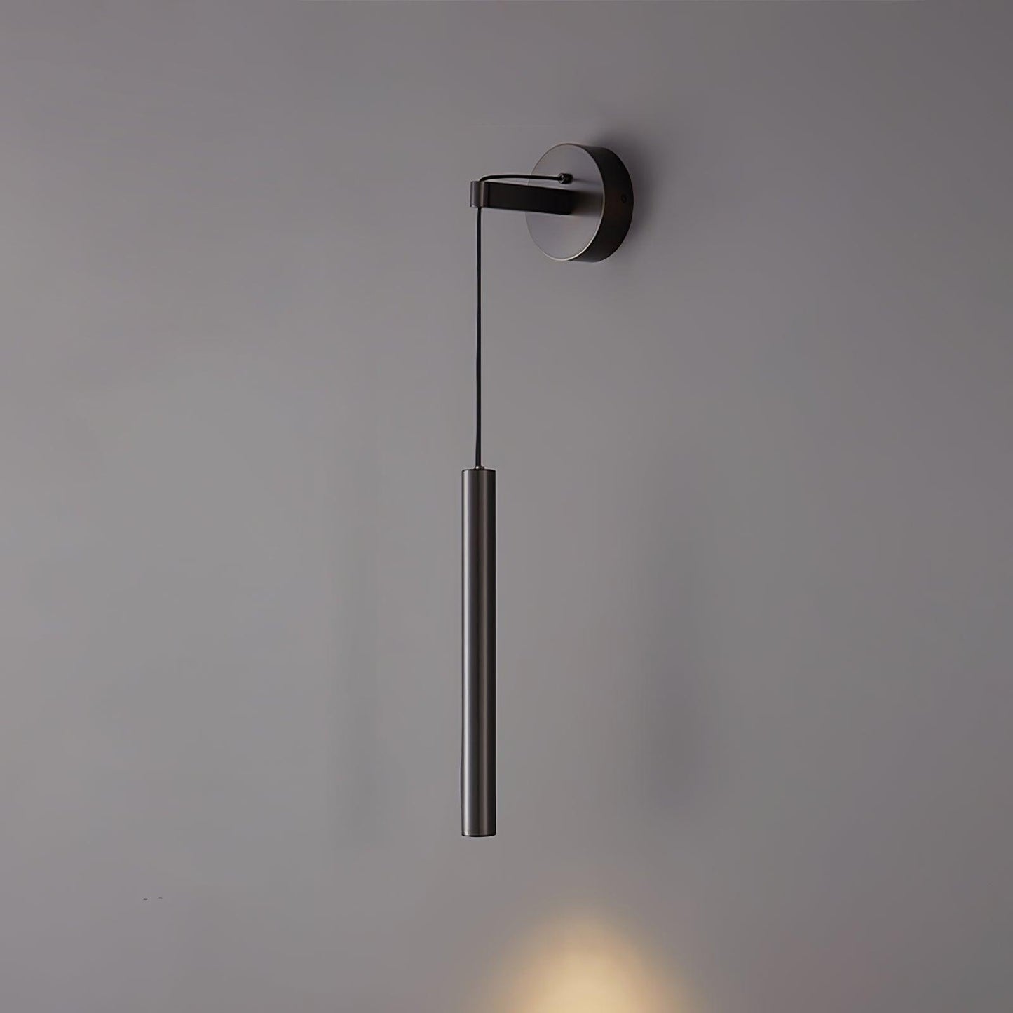 Brass Line Wall Light ∅ 3.9″ x H 23.6″ / Dia 10cm x H 60cm / Black / Three-Color Changing Light Wall lamp