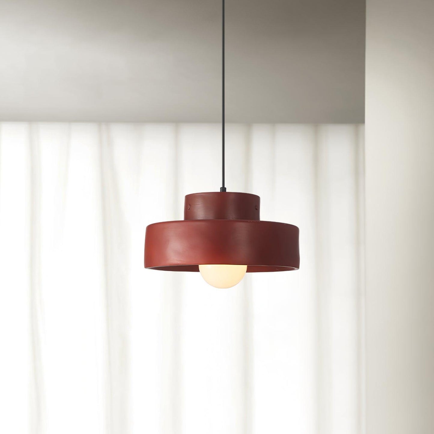 Bray pendant Lamp ∅ 11.8″ x H 5.9″/ Dia 30cm x H 15cm / Red Pendant light