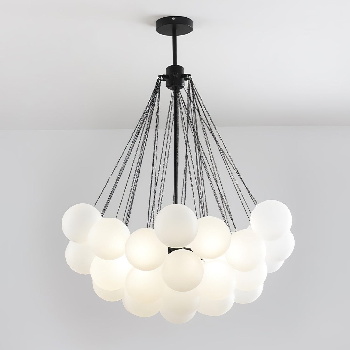 Bubble Chandelier 37heads ∅ 31.5″ x H 39.4″ / Dia 80cm x H 100cm / Black Chandelier