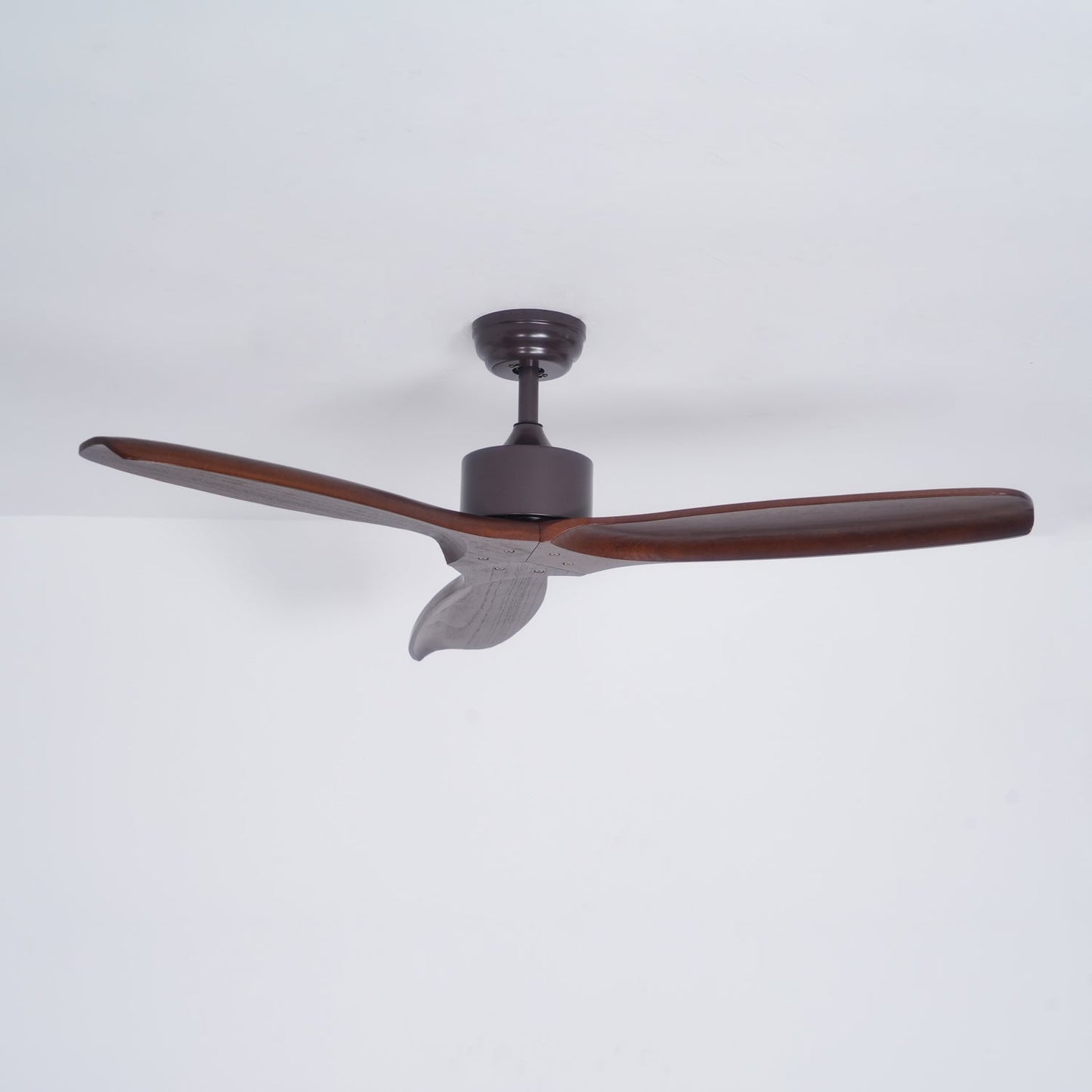 Caesar Kissel 52’’ Ceiling Fan ∅ 52″ x H 11.8″ / Walnut Wood Grain Ceiling fan light