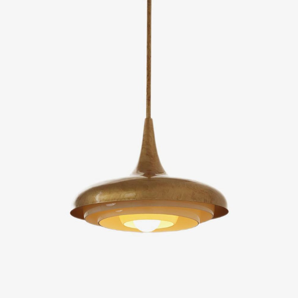 Blossom Pendant Light ∅ 17.7″ x H 11.8″ / Dia 45cm x H 30cm / Gold & Creamy yellow Pendant light