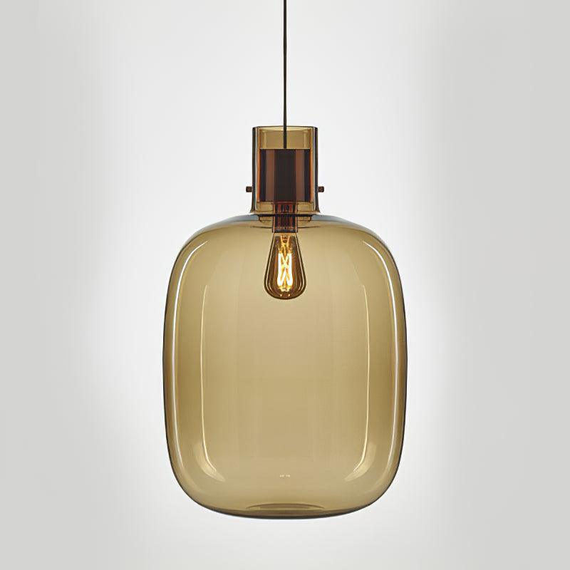Cambre Glass Pendant Light ∅ 11.8″ x H 19.3″ / Dia 30cm x H 49cm / Amber Pendant light