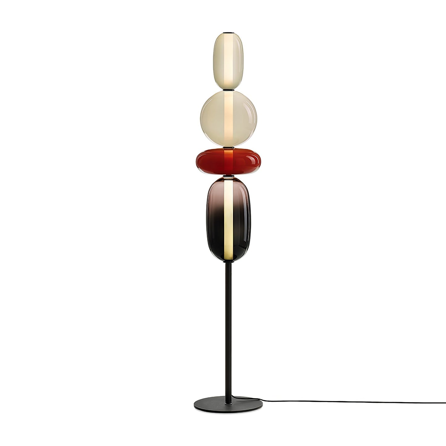 Candied Glass Floor Light ∅ 11.8″ x H 63″ / Dia 30cm x H 160cm / Warm Light / US Plug Floor lamp