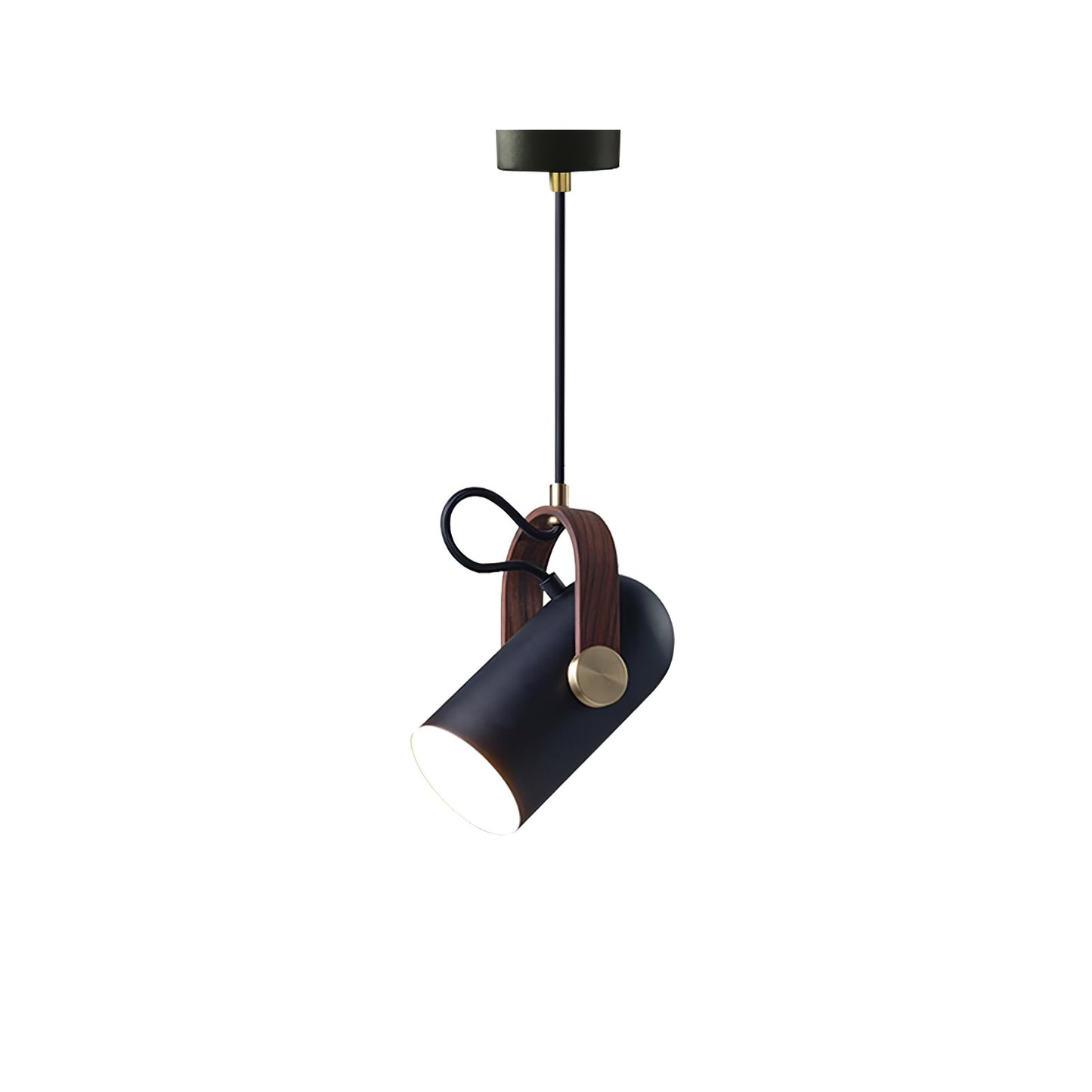 Carronade Pendant Light ∅ 4.7″ x H 8.7″ / Dia 12cm x H 22cm / Black & Gold & Walnut paint color Pendant light