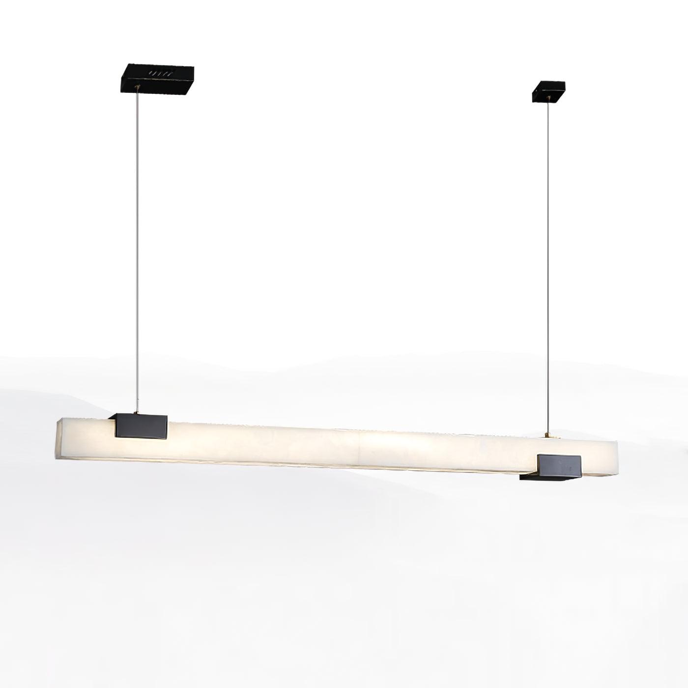 Cary Alabaster Pendant Light ∅ 47.2″ x H 3.1″ / Dia 120cm x H 8cm / Black & White / Warm Light Pendant light
