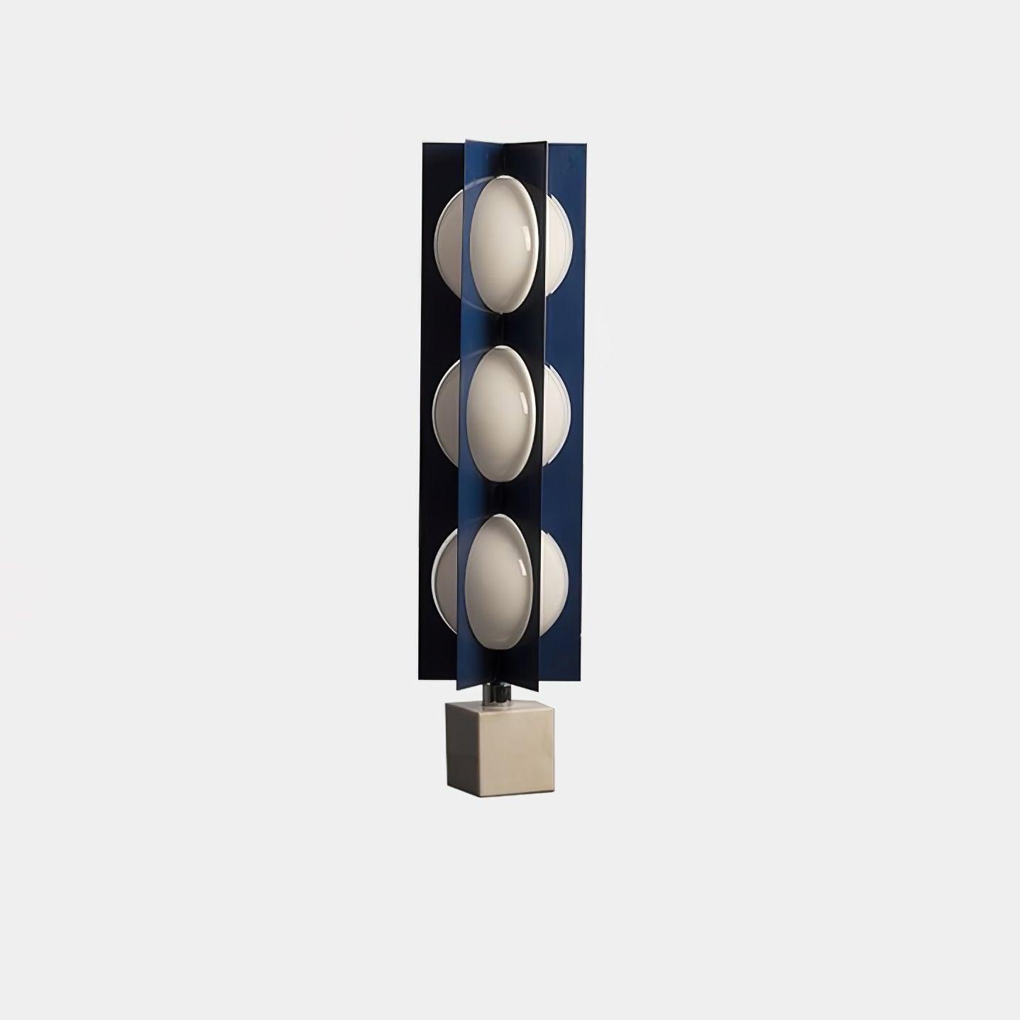 Cascade Tower Floor Lamp ∅ 9.8″ x H 34.6″ / Dia 25cm x H 88cm / Blue & White / US Plug Floor lamp
