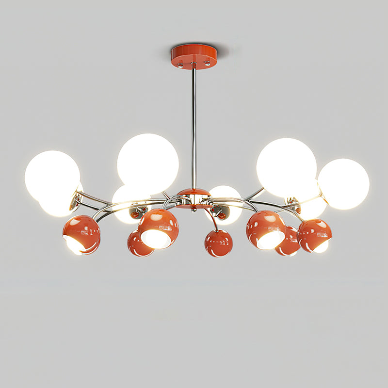 Celestial Spheres Chandelier 8 + 8Heads ∅ 35.4″ x H 19.7″ / Dia 90cm x H 50cm / Red Chandelier