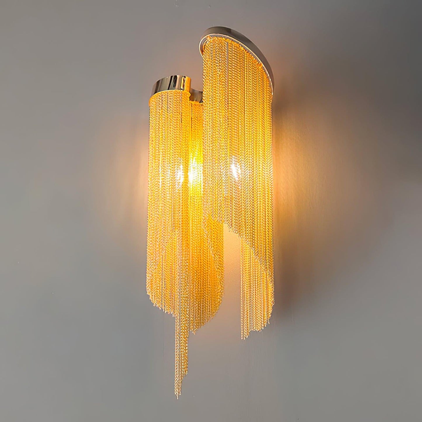 Chain Tassel Wall Lamp ∅ 9.1″ x H 23.6″ / Dia 23cm x H 60cm / Gold Wall lamp