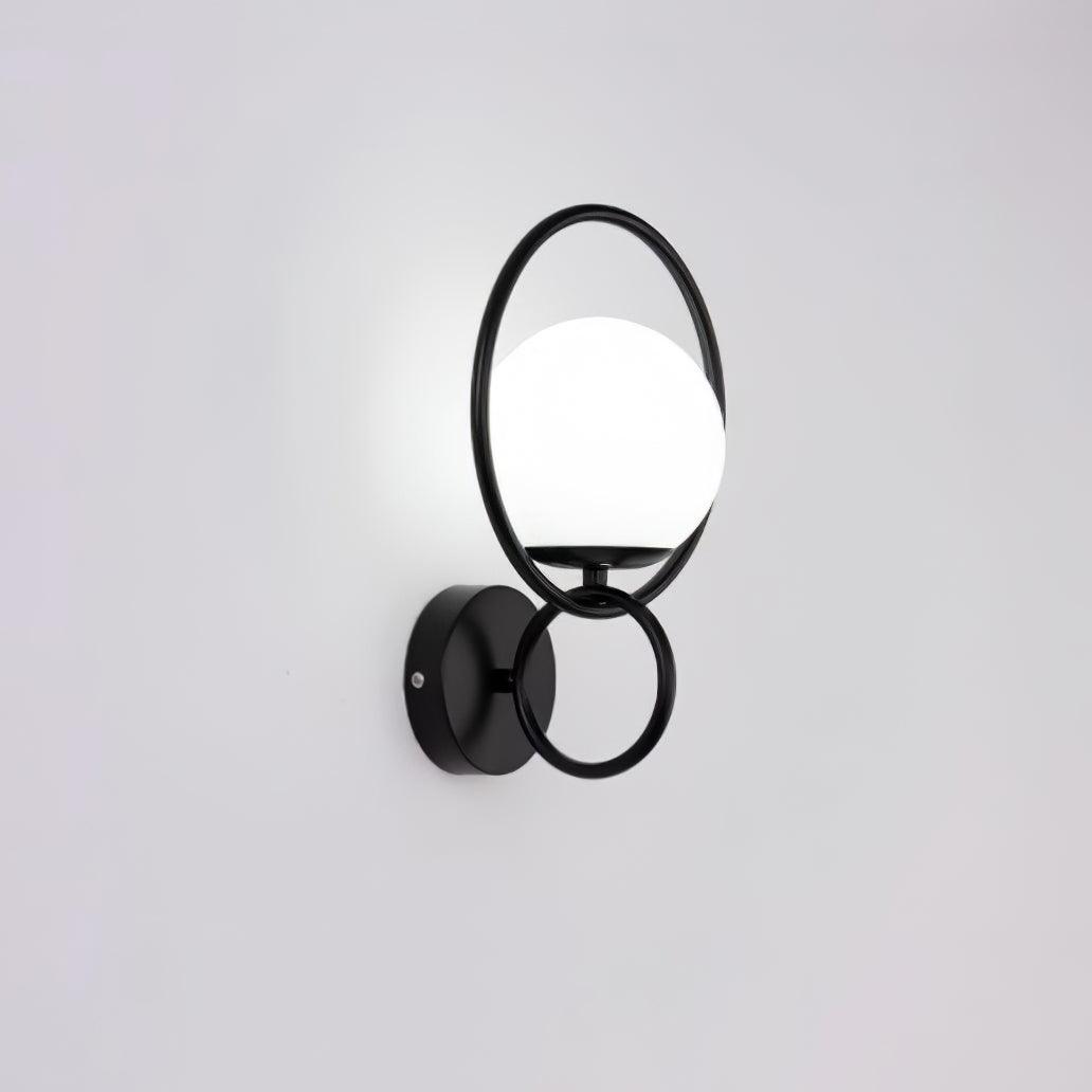 Circle Global Wall Lamp ∅ 9.1″ x H 13.8″ / Dia 23cm x H 35cm / Black Wall lamp