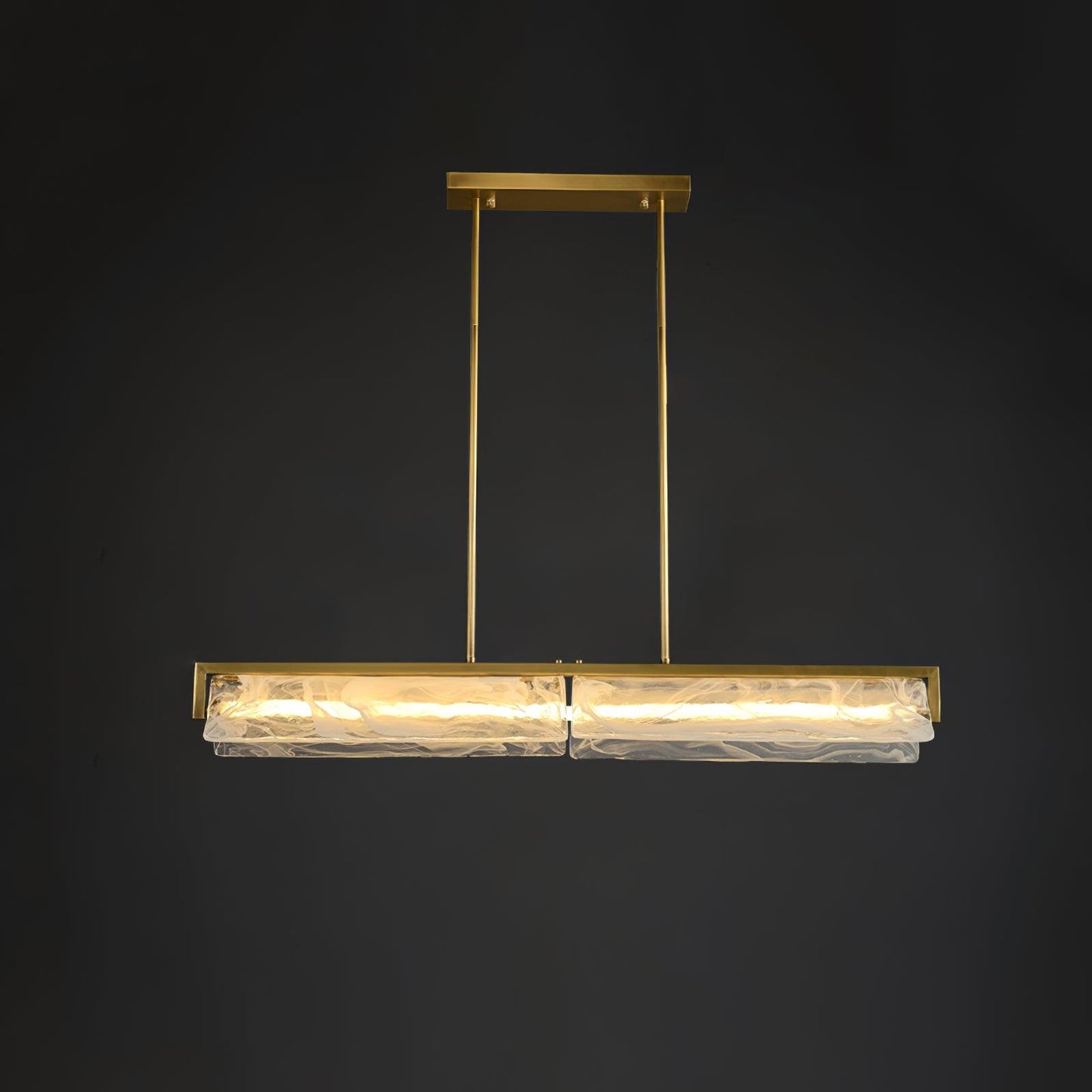 Cloud Fog Pendant Lamp ∅ 41.3″ x W 6″ x H 4.7″ / L 105cm x W15.3cm x H 12cm / Polished Brass / Warm White Pendant light