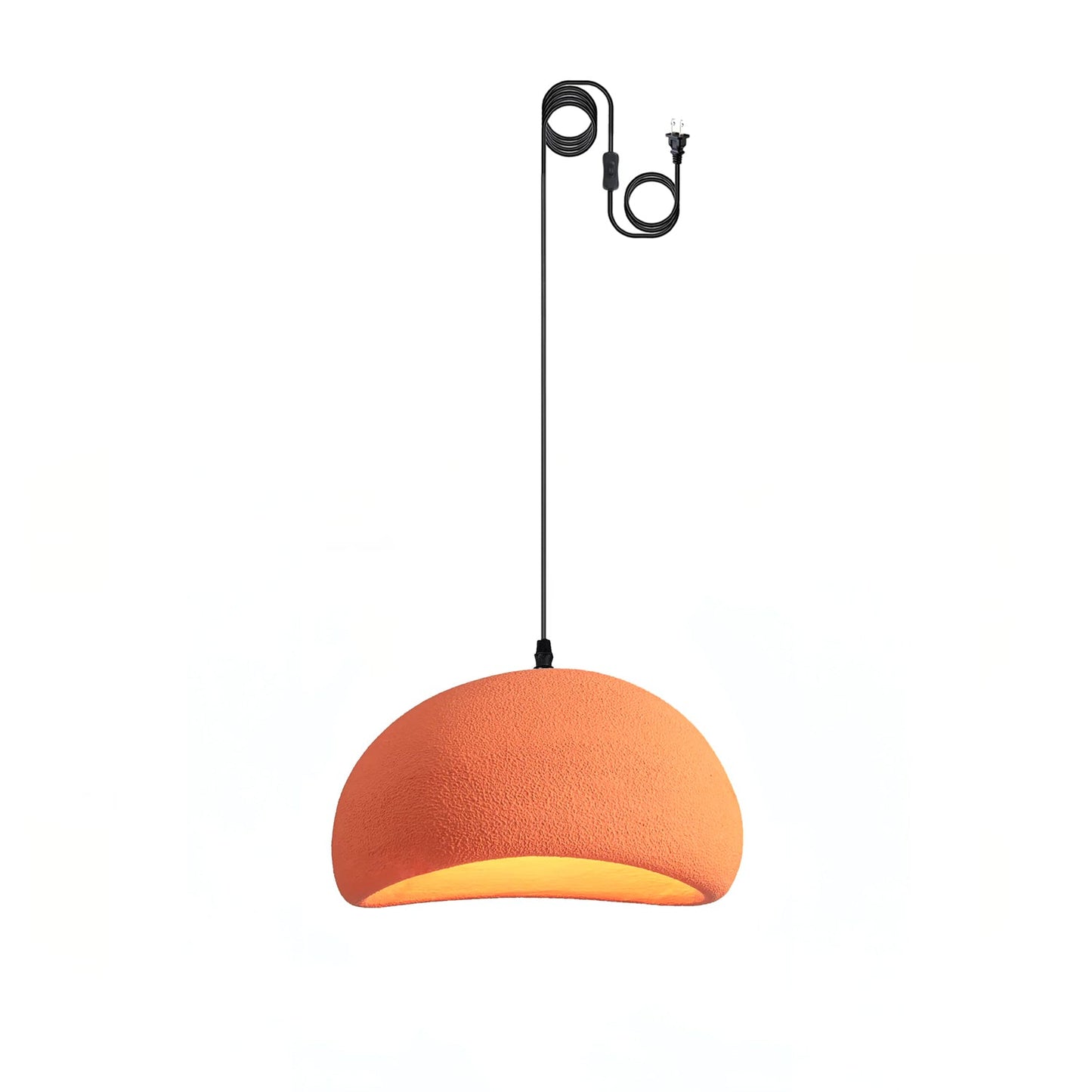 Khmara Swag Light ∅ 11.8″ x H 6.7″ / Dia 30cm x H 17cm (About 1.5kg) (2 Hooks) / Orange Pendant light