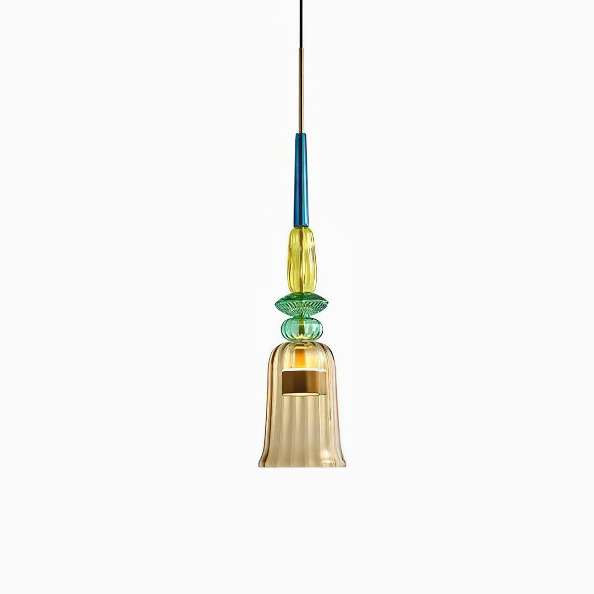 Colorful Candy Pendant Lamp Model F ∅ 6.3″ x H 30.9″ / Dia 16cm x H 78.5cm / Mixed color / Warm Light Pendant light