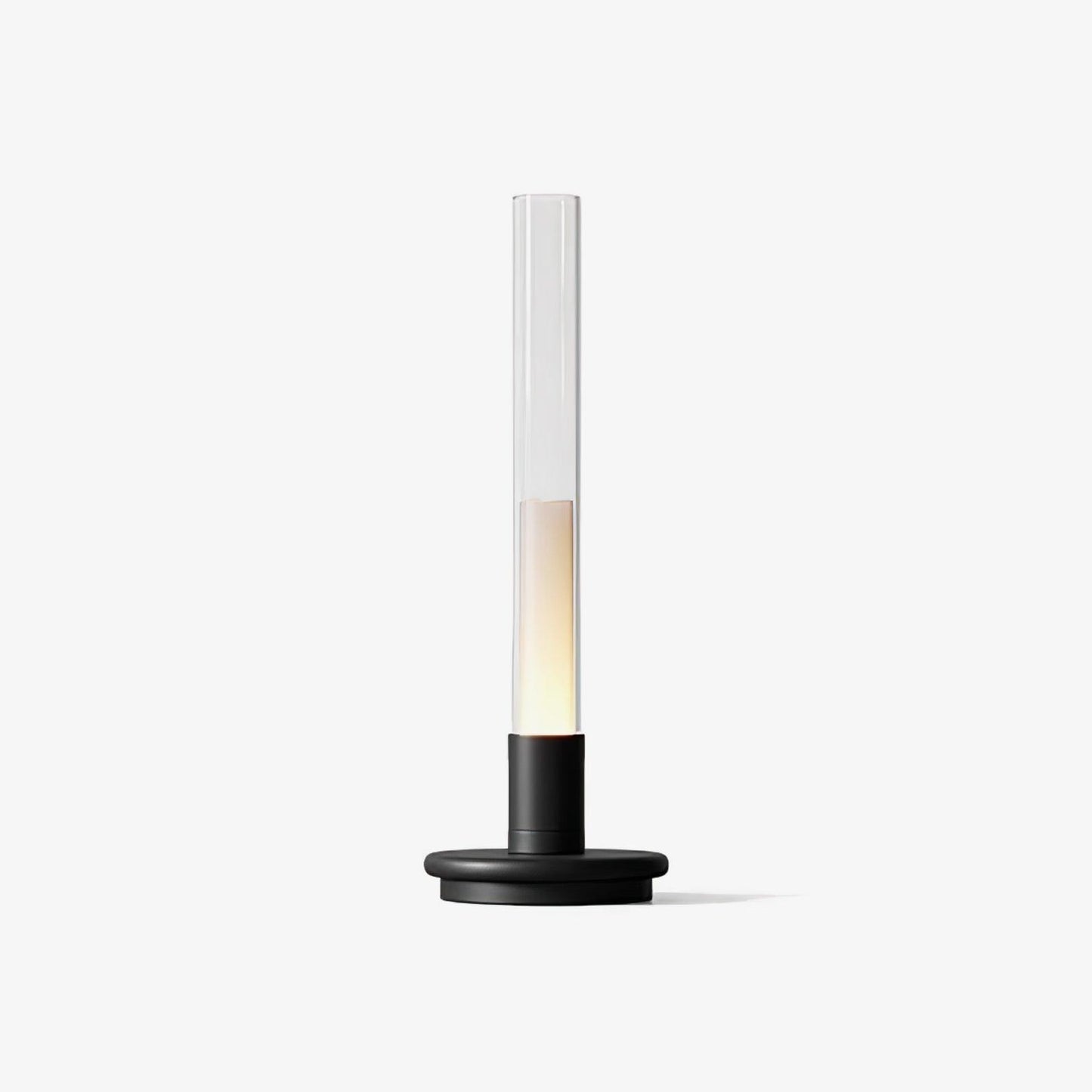 Column Built-in Battery Table Lamp ∅ 4.7″ x H 14.2″ / Dia 12cm x H 36cm / Black & White & Clear / Warm Light Table lamp