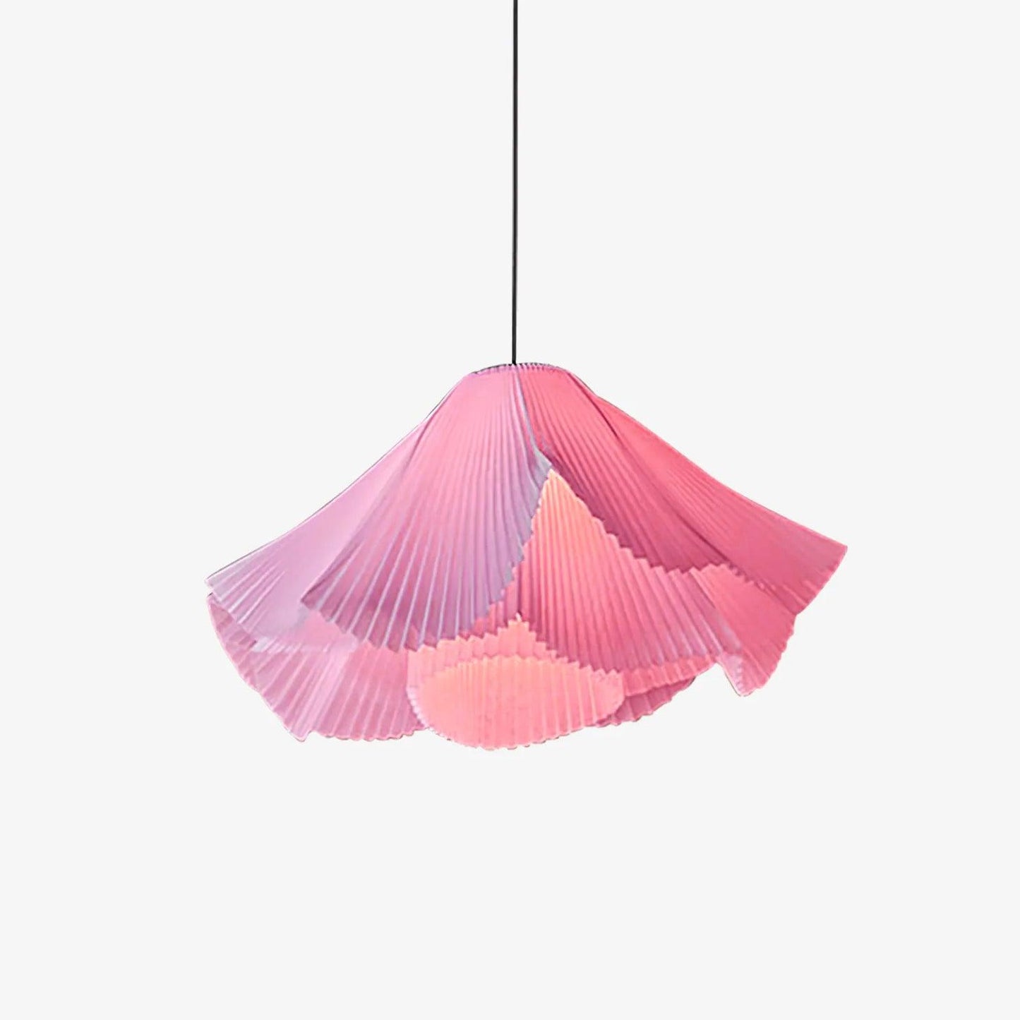 Coral Pleats Pendant Lamp ∅ 19.7″ x H 15.7″ / Dia 50cm x H 40cm / Pink Pendant light