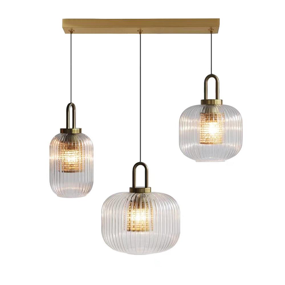 Covent Pendant Light 3 head combination / Gold + Clear Pendant light