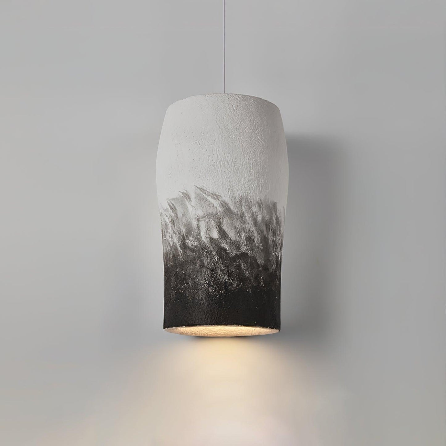 Crust Thin Pendant Lamp ∅ 10.6″ x H 20.9″ / Dia 40cm x H 52cm / Grey & black Pendant light