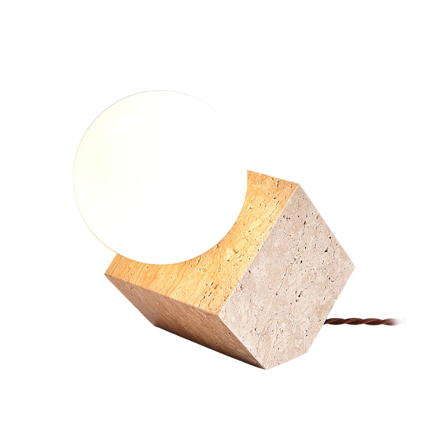 Cube Stone Table Lamp Table lamp