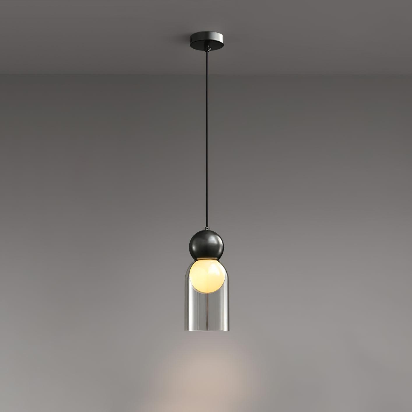 Dani Brass Pendant Lamp ∅ 3.9″ x H 9.1″ / Dia 10cm x H 23cm / Black Pendant light