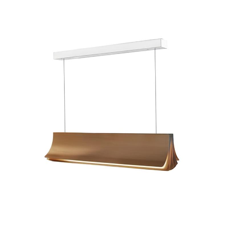 Diary Book Pendant Lamp ∅ 23.6″ x H 5.9″ / Dia 60cm x H 15cm / Gold & White / Warm Light Pendant light