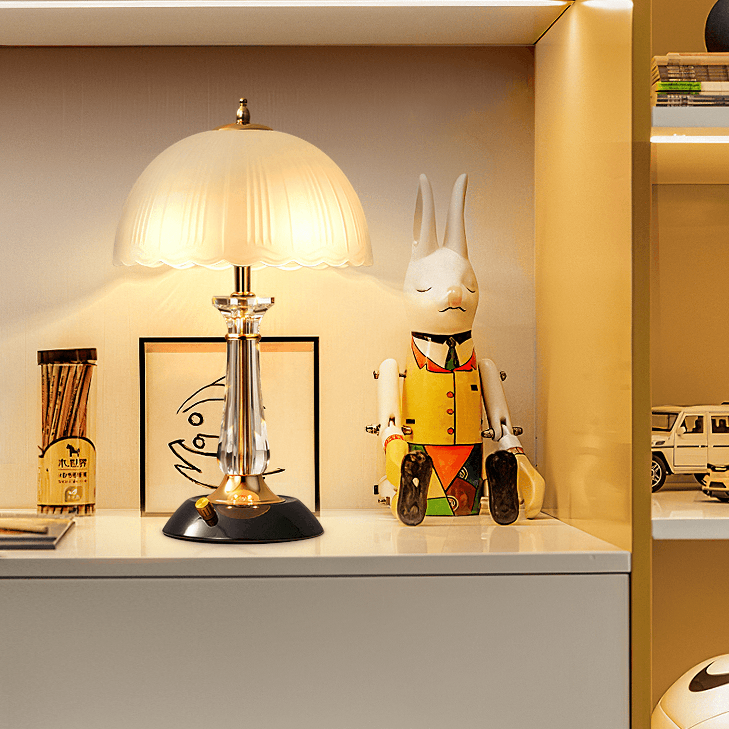 Domed Glass Table Light Table lamp