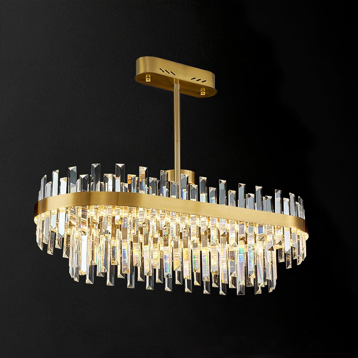 Drum Glass Chandelier
