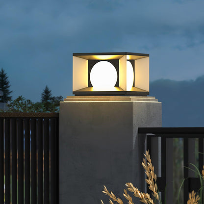 Eclipse Cube Outdoor Post Light