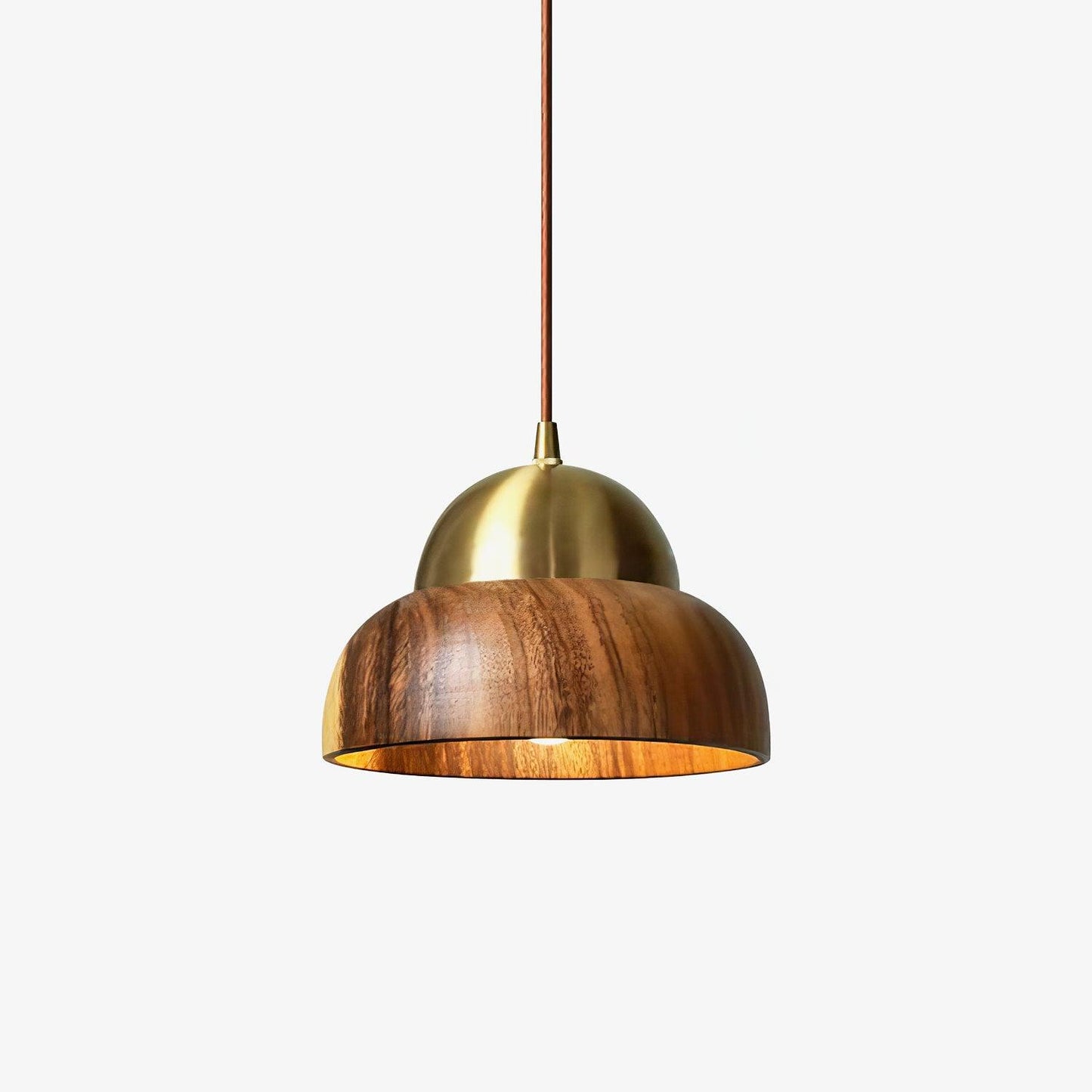 Edmund Pendant Light ∅ 7.9″ x H 5.9″ / Dia 20cm x H 15cm / Brass&Walnut color Pendant light