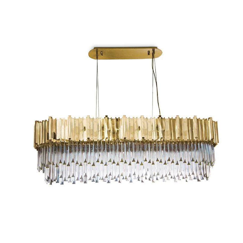 Empire Chandelier ∅ 35.4″ x W 11.8″ x H 11.8″ / Dia 90cm x W 30cm x H 30cm / Gold Chandelier